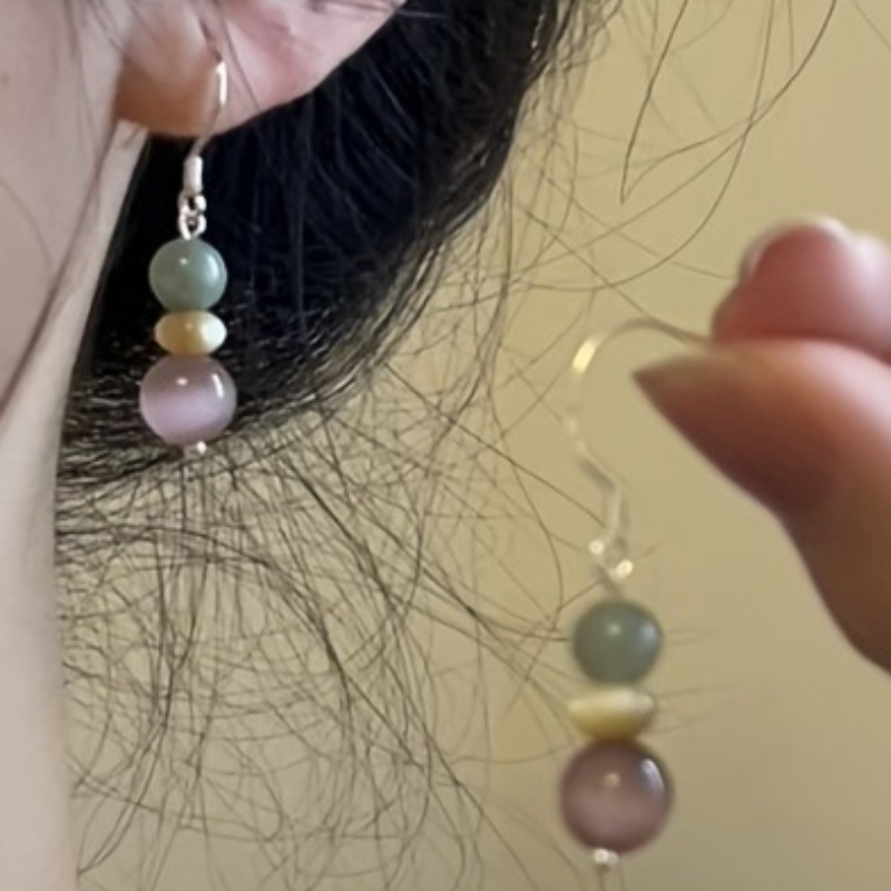 Ethnic Fashion Trend - Vintage Trend Irregular Beaded Dangle Earrings