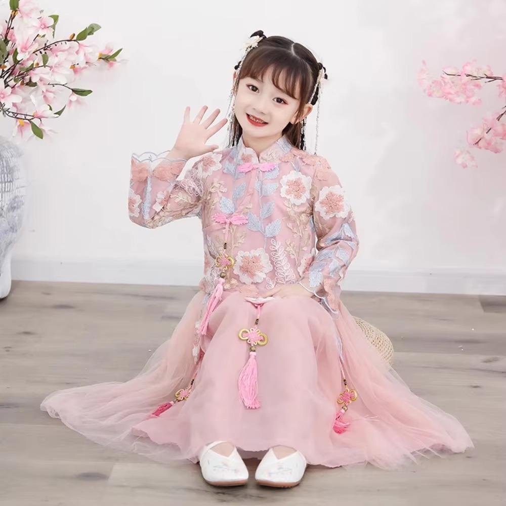 Kids Clothes Girl Dress Childr – Ethnic Wear For Kids Fashion Show recenzja i cena