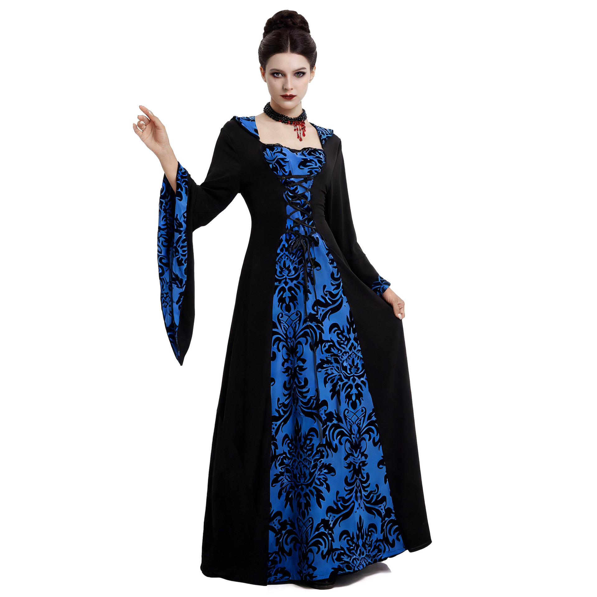 Classical Victorian Long Gown  – Ethnic Clothing & Online Fashion Store Khaadi Pk recenzja i cena