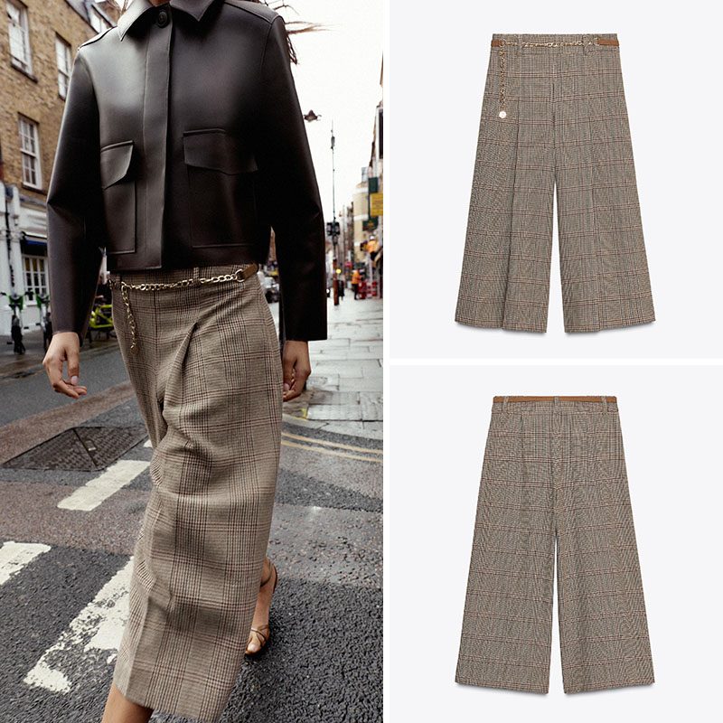 High Waist Loose Plaid Long Ca – Ethnic Clothing & Online Fashion Store Khaadi Pk recenzja i cena