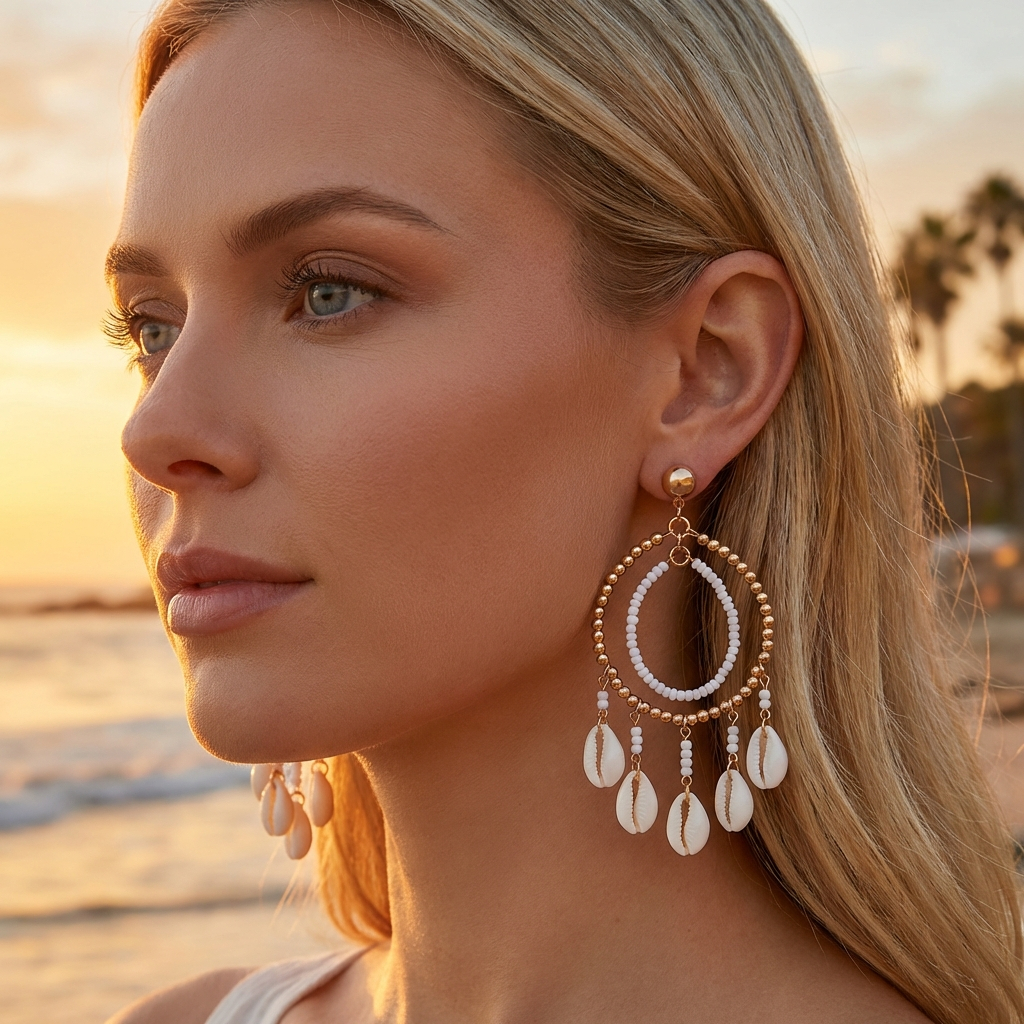Vacation Style Seed Bead Shell – Ethnic Fashion Trend recenzja i cena
