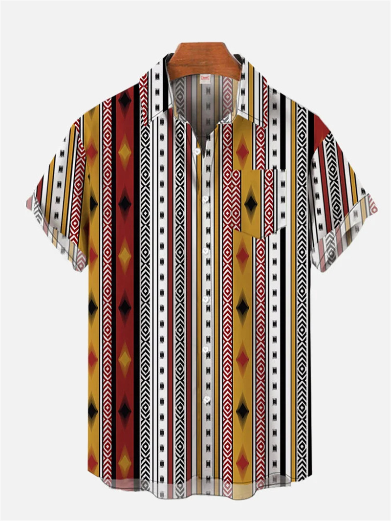 Retro men's linen shirt with e – Fashion Ethnic Wear For Men recenzja i cena