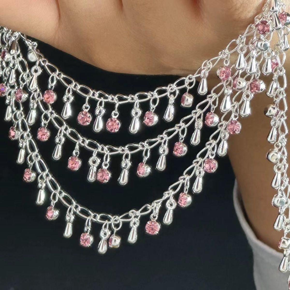 Exquisite Rhinestone Teardrop  – Ethnic Fashion Accessories recenzja i cena