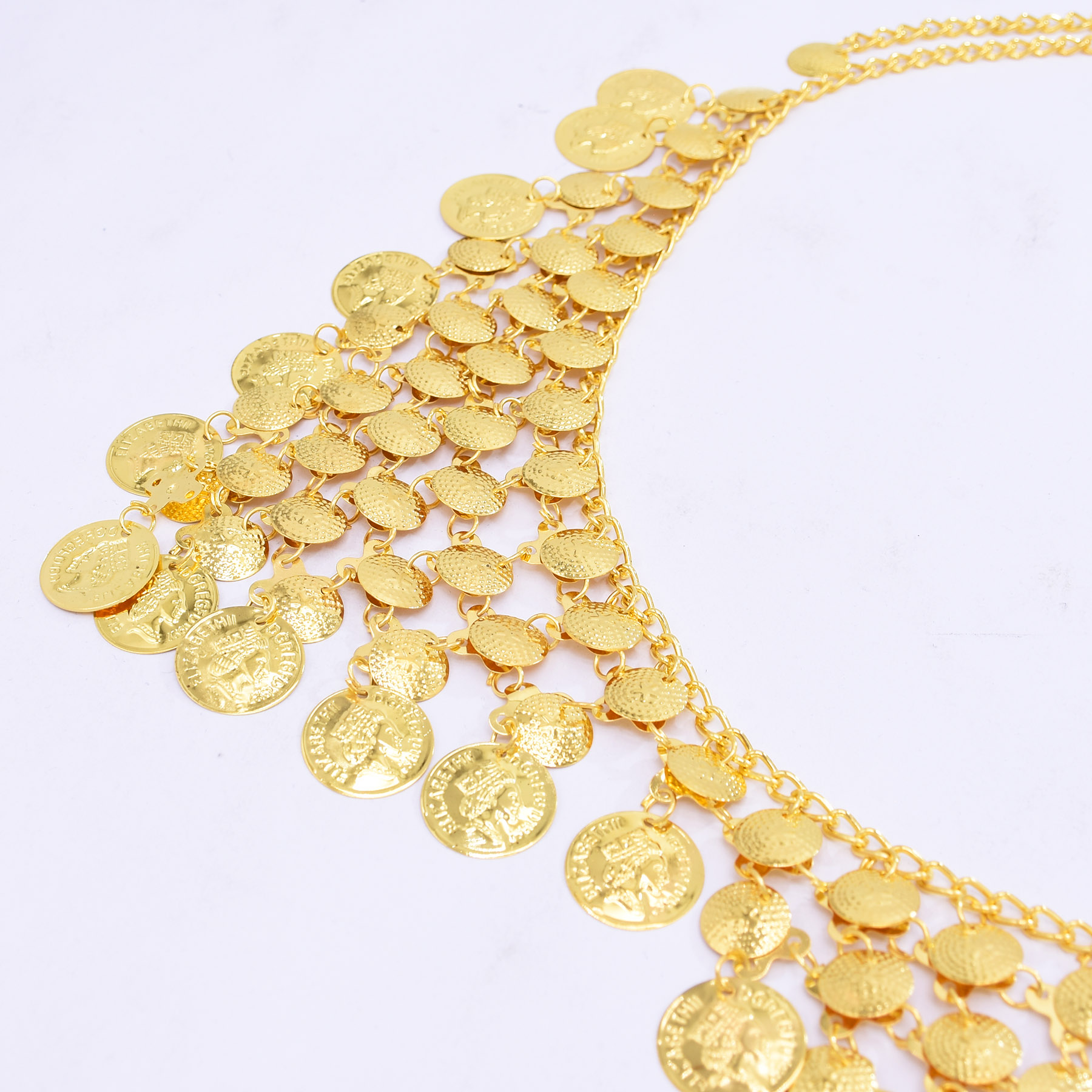 Trendy Luxury Gold Coin Pendan – Ethnic Fashion Accessories recenzja i cena