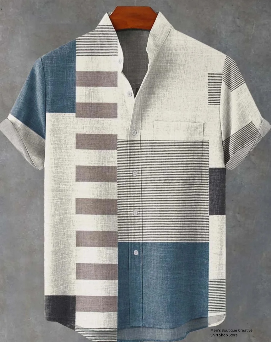 New Linen Men's 3D Ethnic Patt – Ethnic Fast Fashion recenzja i cena