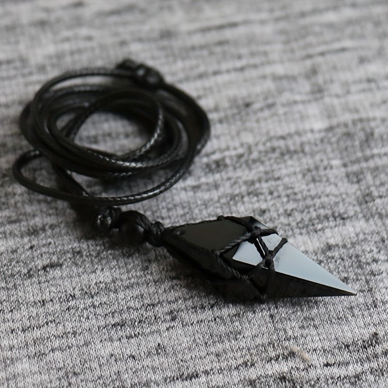 Black Obsidian Arrowhead Cryst – Fashion Ethnic Wear For Men recenzja i cena