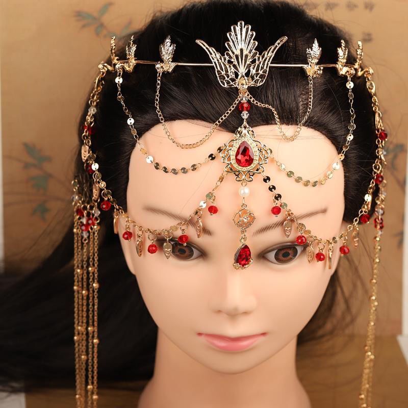 Rhinestone Forehead Jewelry Wo – Ethnic Fashion Accessories recenzja i cena