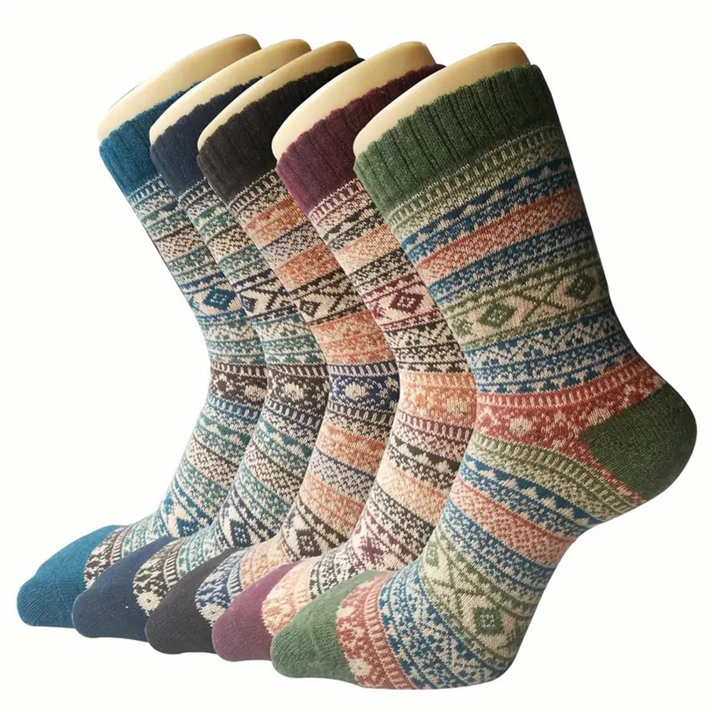 5 Pairs Autumn Winter Thick Wa – Winter Ethnic Fashion For Women recenzja i cena