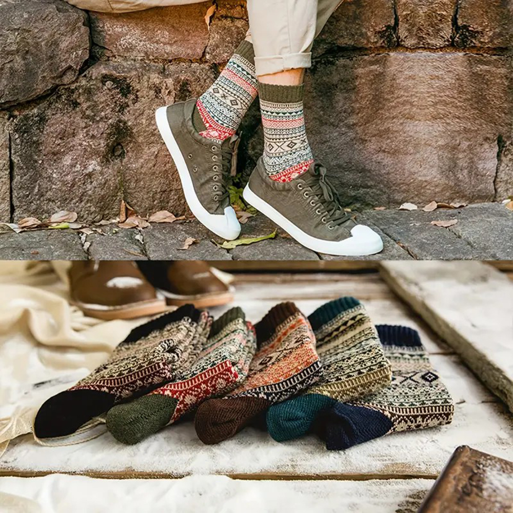 5 Pairs Autumn Winter Thick Wa – Winter Ethnic Fashion For Women recenzja i cena