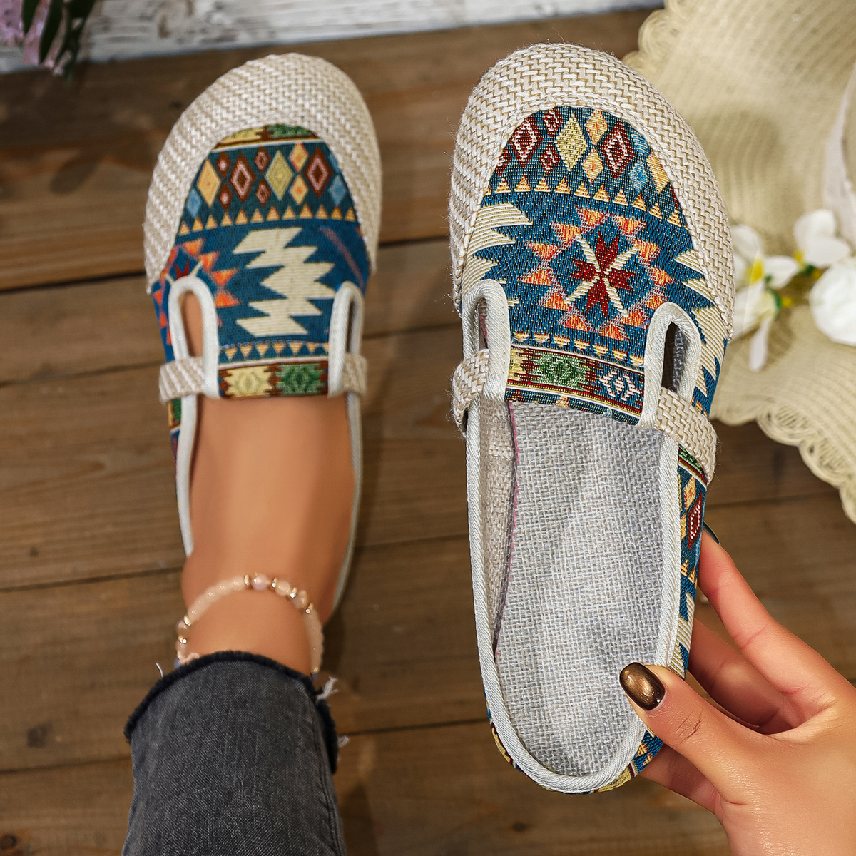 Women Ethnic Style Slippers Fa – Ethnic Fashion Walk recenzja i cena