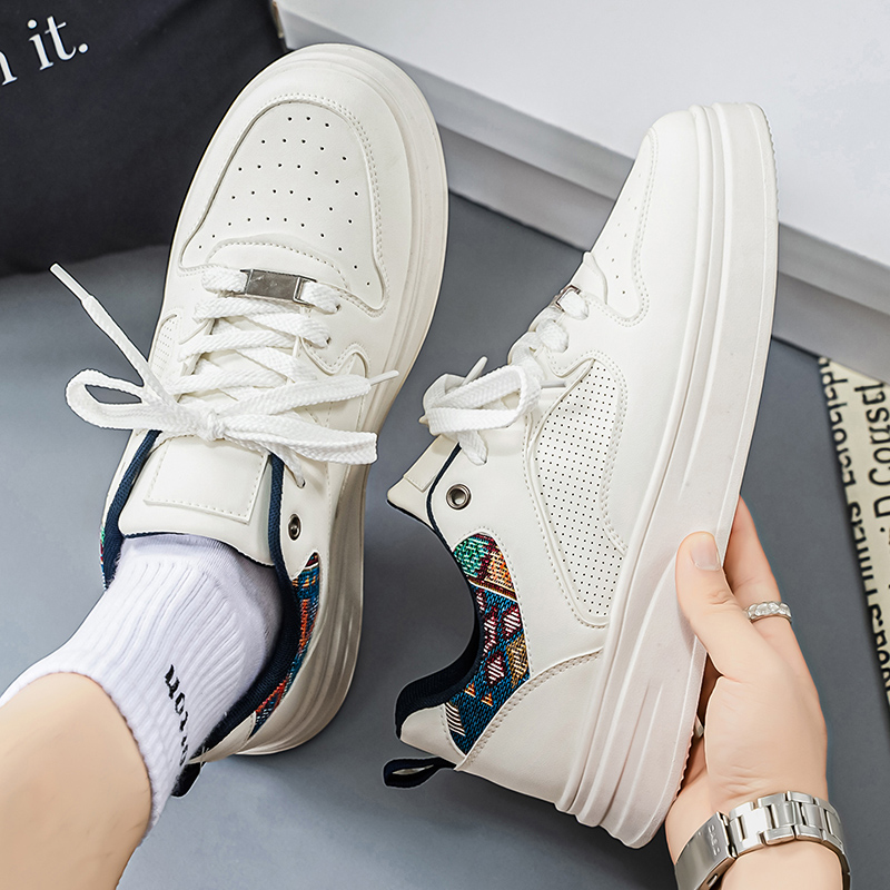 Men's White Platform Skate Sho – Fashion Ethnic Wear For Men recenzja i cena